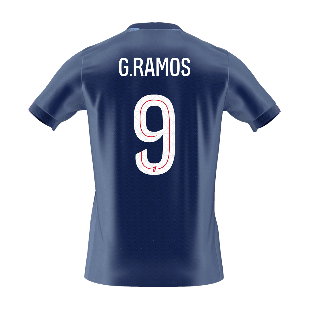 G.RAMOS #9 Les Parisiens Domicile Maillot 2025/26 Bleu marine - Super