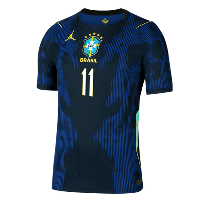 RAPHINHA #11 Brésil Extérieur Maillot 2026 Bleu marine Joueur