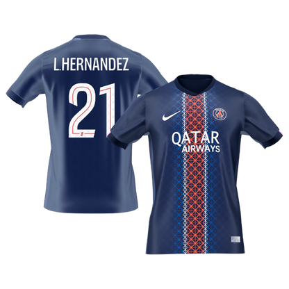 L.HERNANDEZ #21 Les Parisiens Domicile Maillot 2025/26 Bleu marine - Super