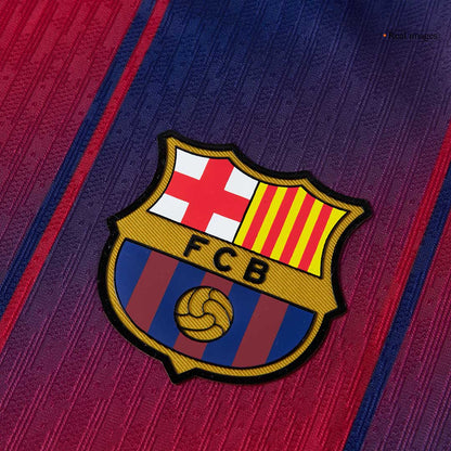 Barcelone Domicile Maillot 2025/26 Rouge&Bleu Joueur