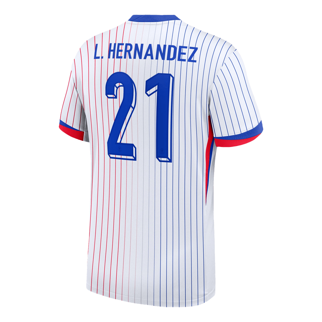 L.HERNANDEZ #21 France Extérieur Maillot 2024 Blanc