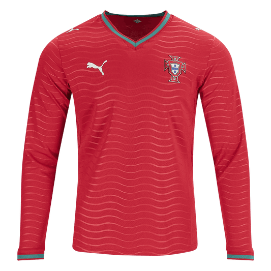 Portugal Domicile Maillot Manches Longues 2026 Rouge