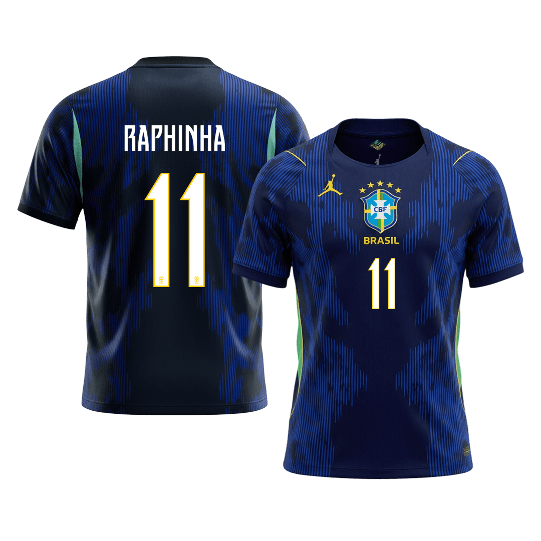 RAPHINHA #11 Brésil Extérieur Maillot 2026 Bleu marine
