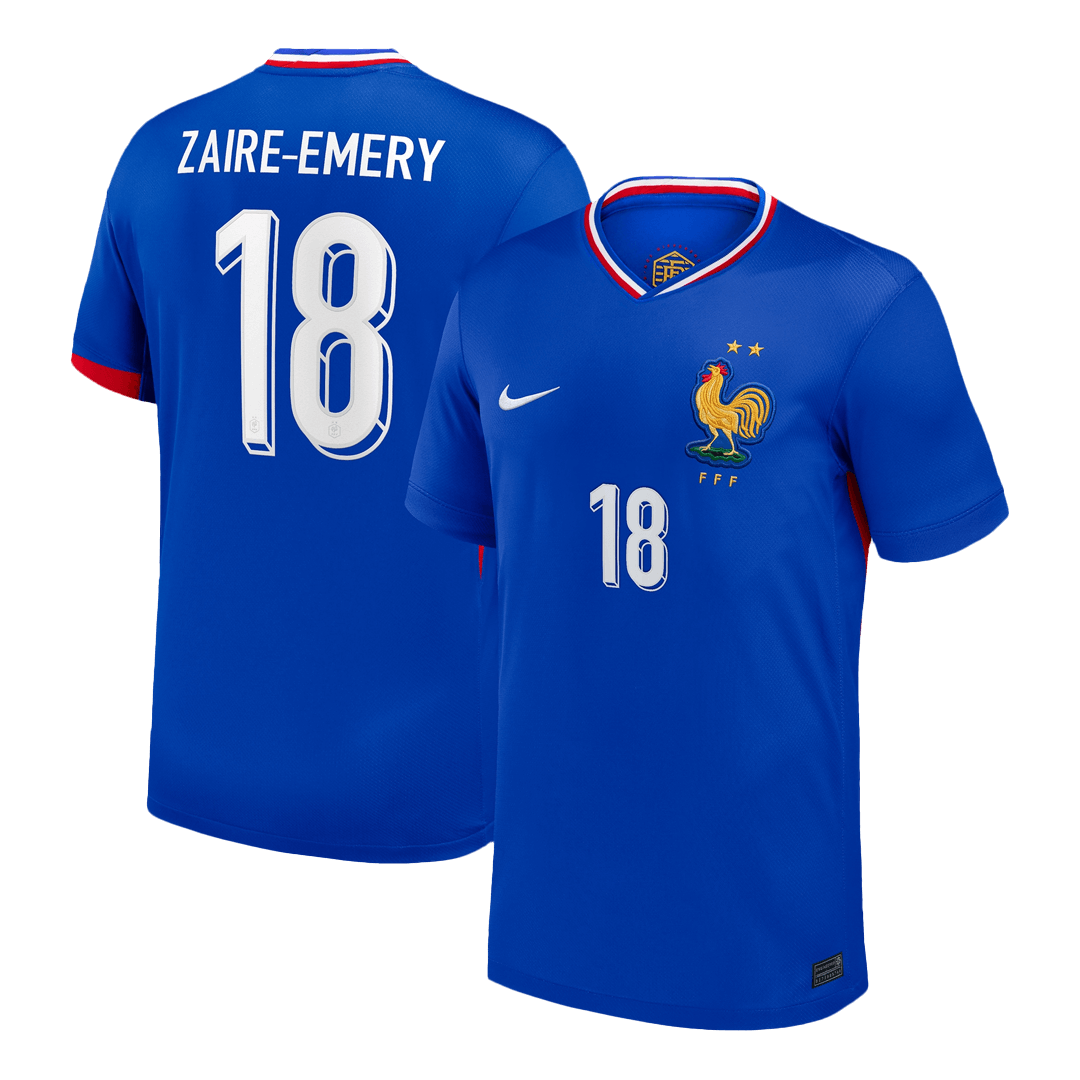 ZAIRE-EMERY #18 France Domicile Maillot 2024 Bleu
