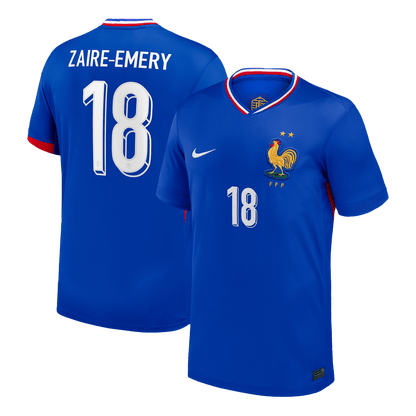 ZAIRE-EMERY #18 France Domicile Maillot 2024 Bleu