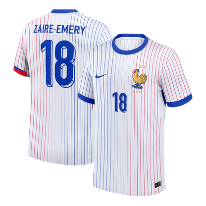ZAIRE-EMERY #18 France Extérieur Maillot 2024 Blanc