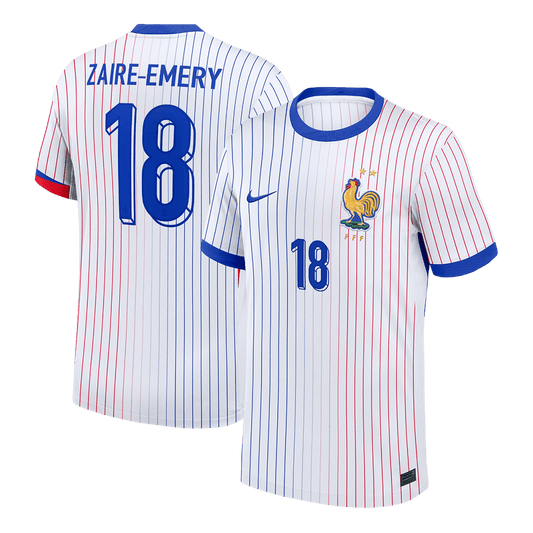 ZAIRE-EMERY #18 France Extérieur Maillot 2024 Blanc