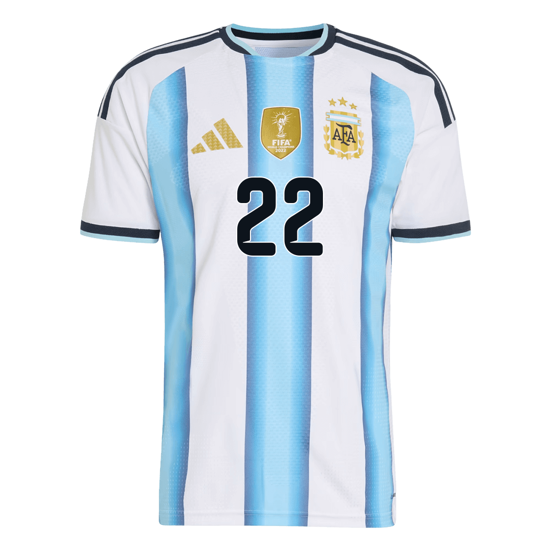 L.MARTÍNEZ #22 Argentine Domicile Maillot 2026 Blue&White Joueur