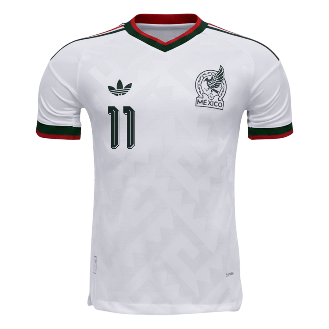 S.GIMENEZ #11 Mexique Extérieur Maillot 2026 Blanc Joueur