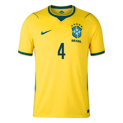 MARQUINHOS #4 Brésil Domicile Maillot 2026 Jaune