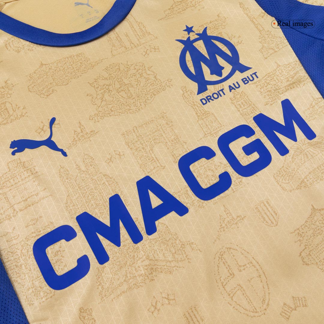 Olympique de Marseille Fourth Maillot 2025/26 Jaune Joueur