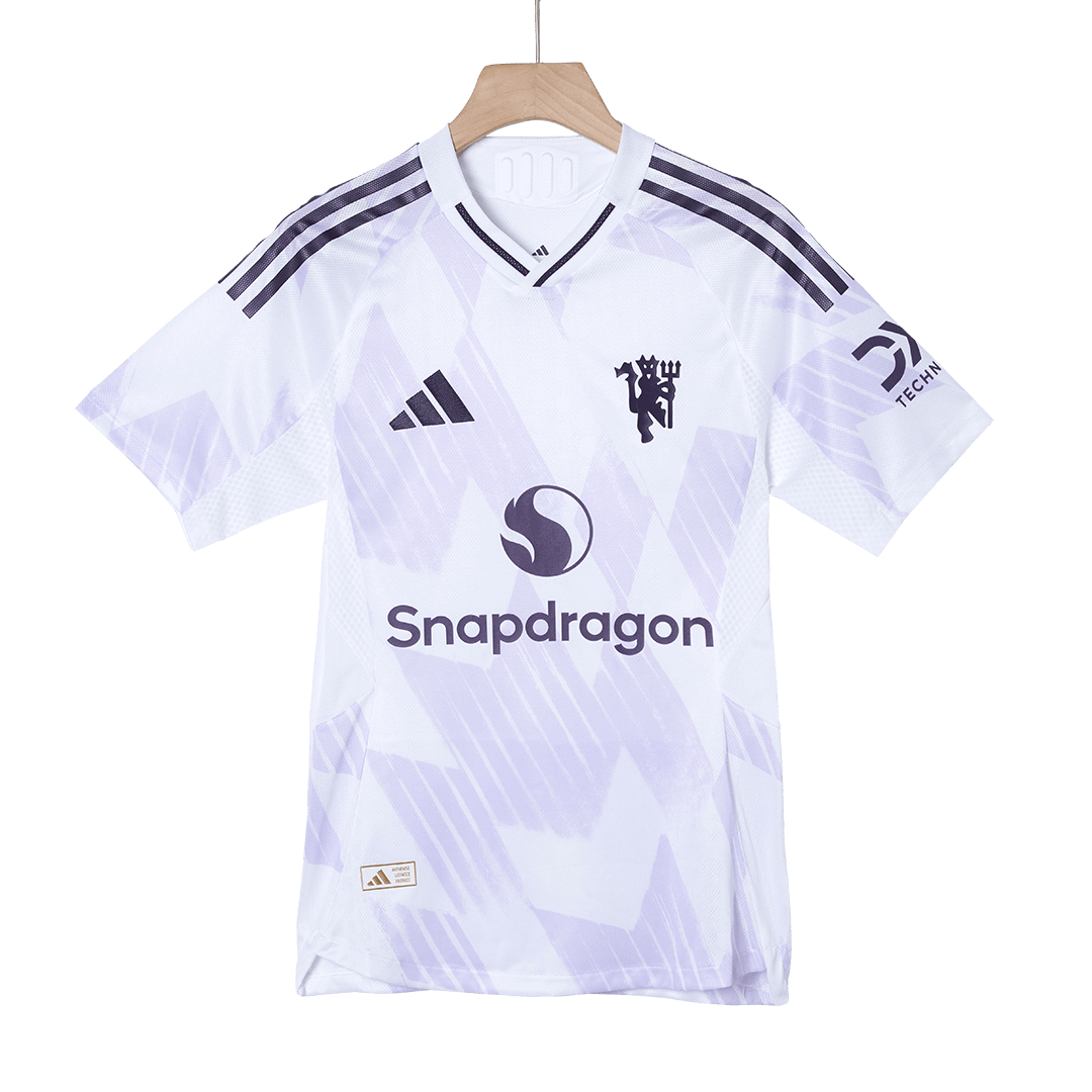 Manchester United Extérieur Maillot 2025/26 Blanc Joueur