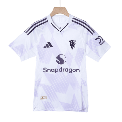 Manchester United Extérieur Maillot 2025/26 Blanc Joueur