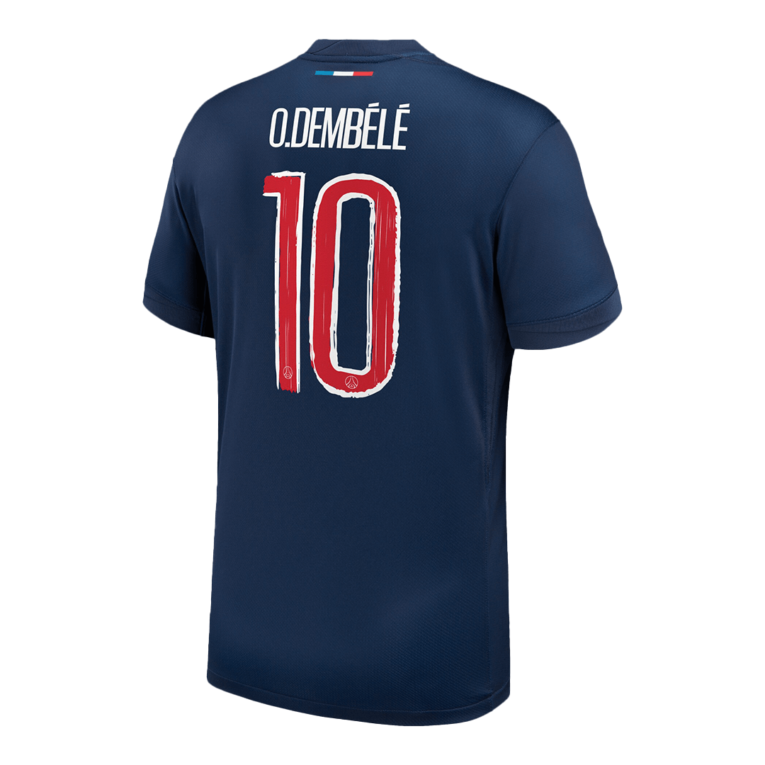 O.DEMBÉLÉ #10 Les Parisiens Domicile Maillot 2024/25 Bleu marine - UCL