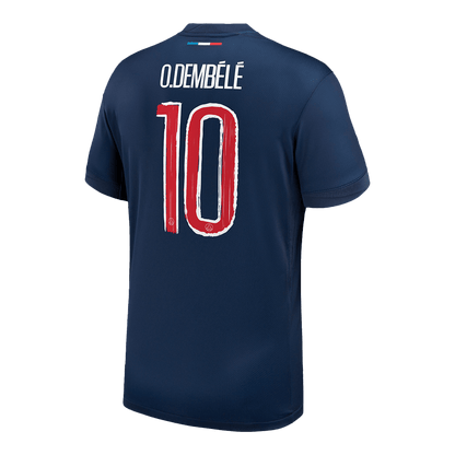 O.DEMBÉLÉ #10 Les Parisiens Domicile Maillot 2024/25 Bleu marine - UCL