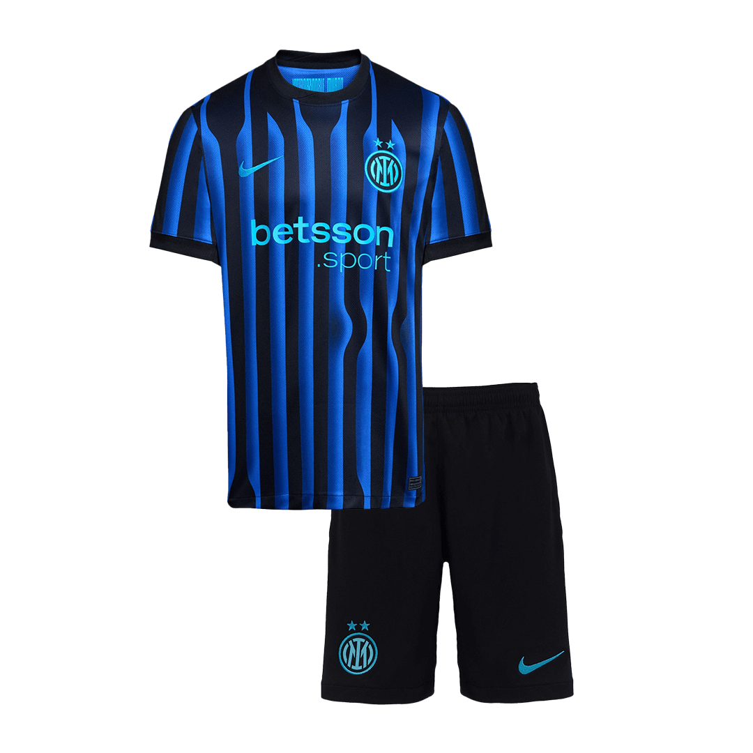 Inter Milan Domicile Maillot Kit 2025/26 Enfant Blue&Black