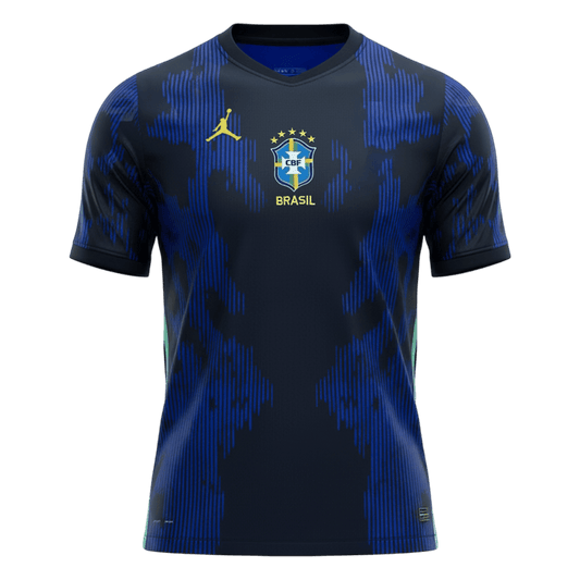 Brésil Extérieur Maillot 2026 Bleu marine