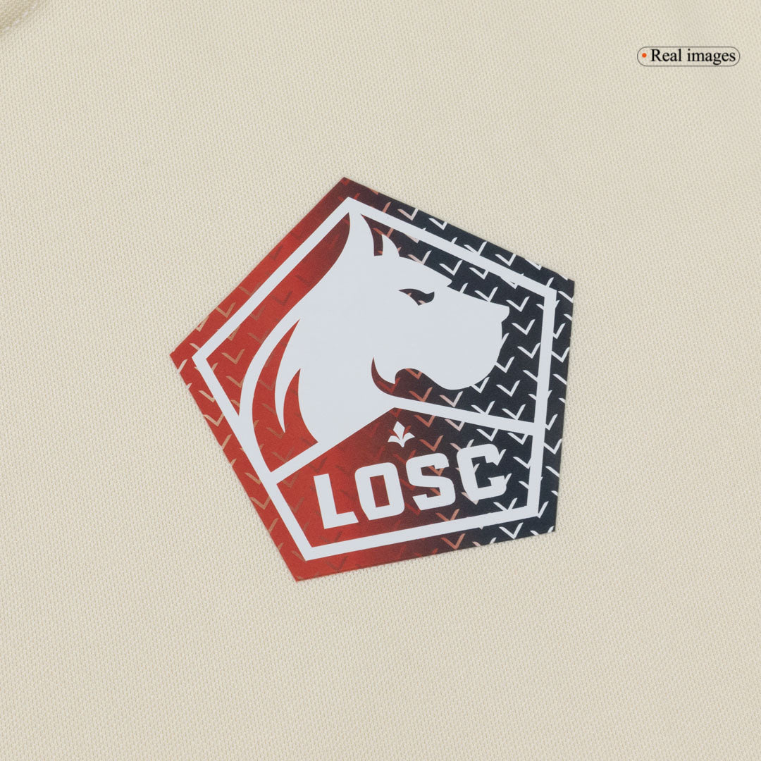 Lille OSC Extérieur Maillot 2025/26 Beige