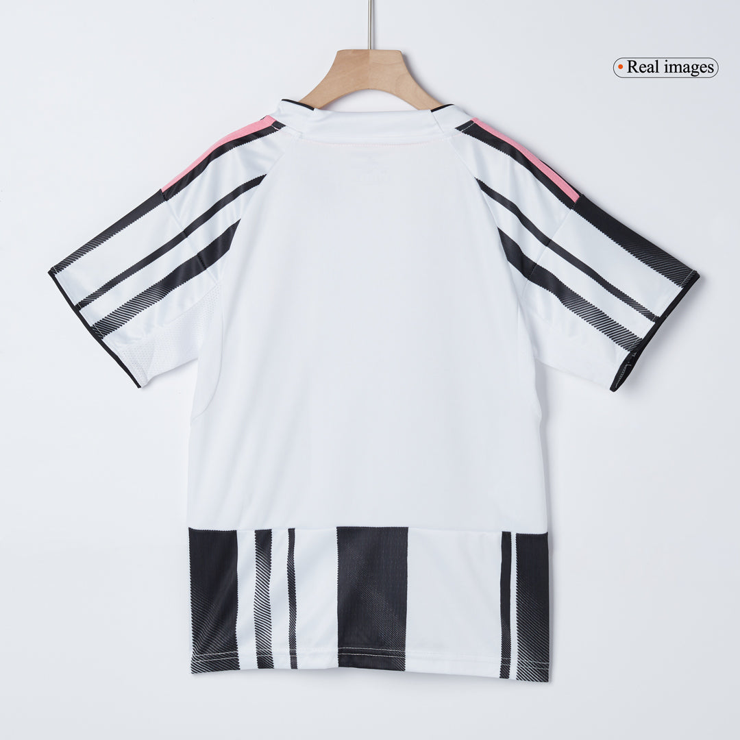 Juventus Domicile Maillot Kit 2025/26 Enfant Noir&Blanc