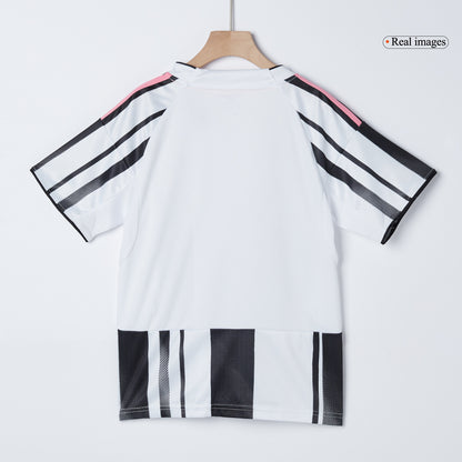 Juventus Domicile Maillot Kit 2025/26 Enfant Noir&Blanc