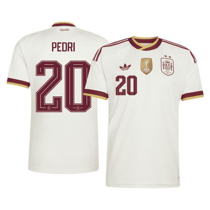 PEDRI #20 Espagne Extérieur Maillot 2026 Blanc
