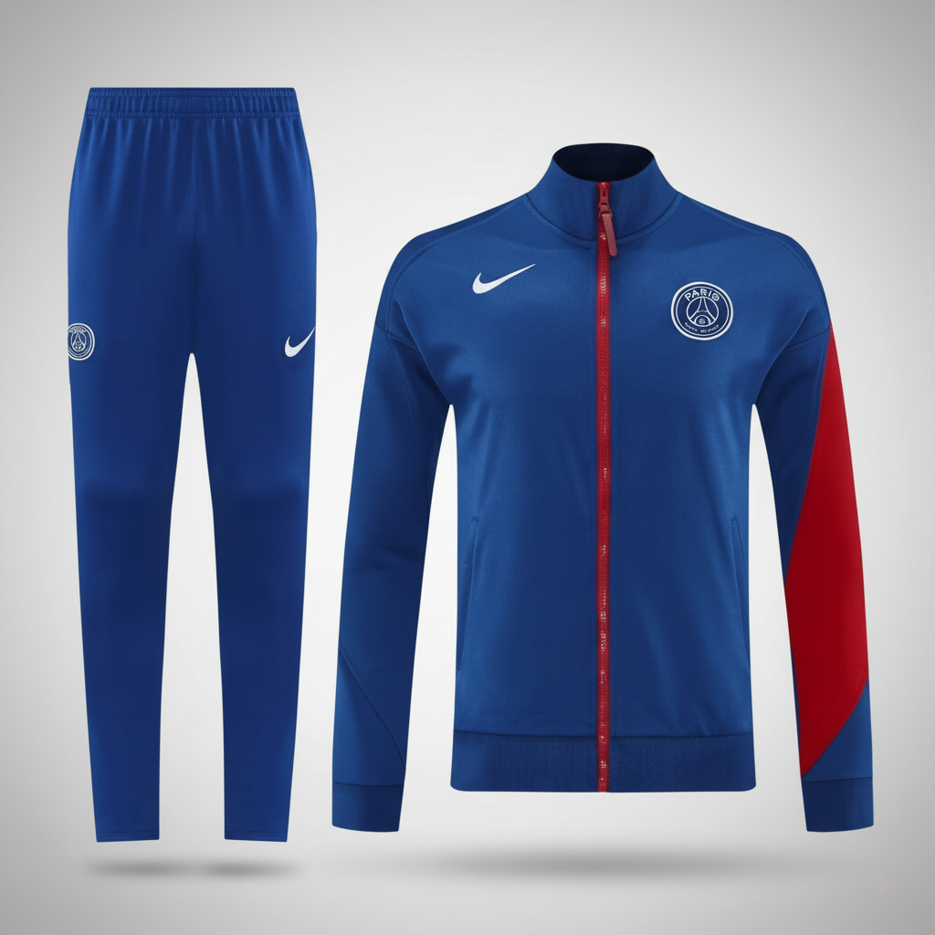 Les Parisiens Veste de Football Kit 2025/26 Navy&Red