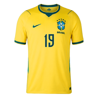 ENDRICK #19 Brésil Domicile Maillot 2026 Jaune