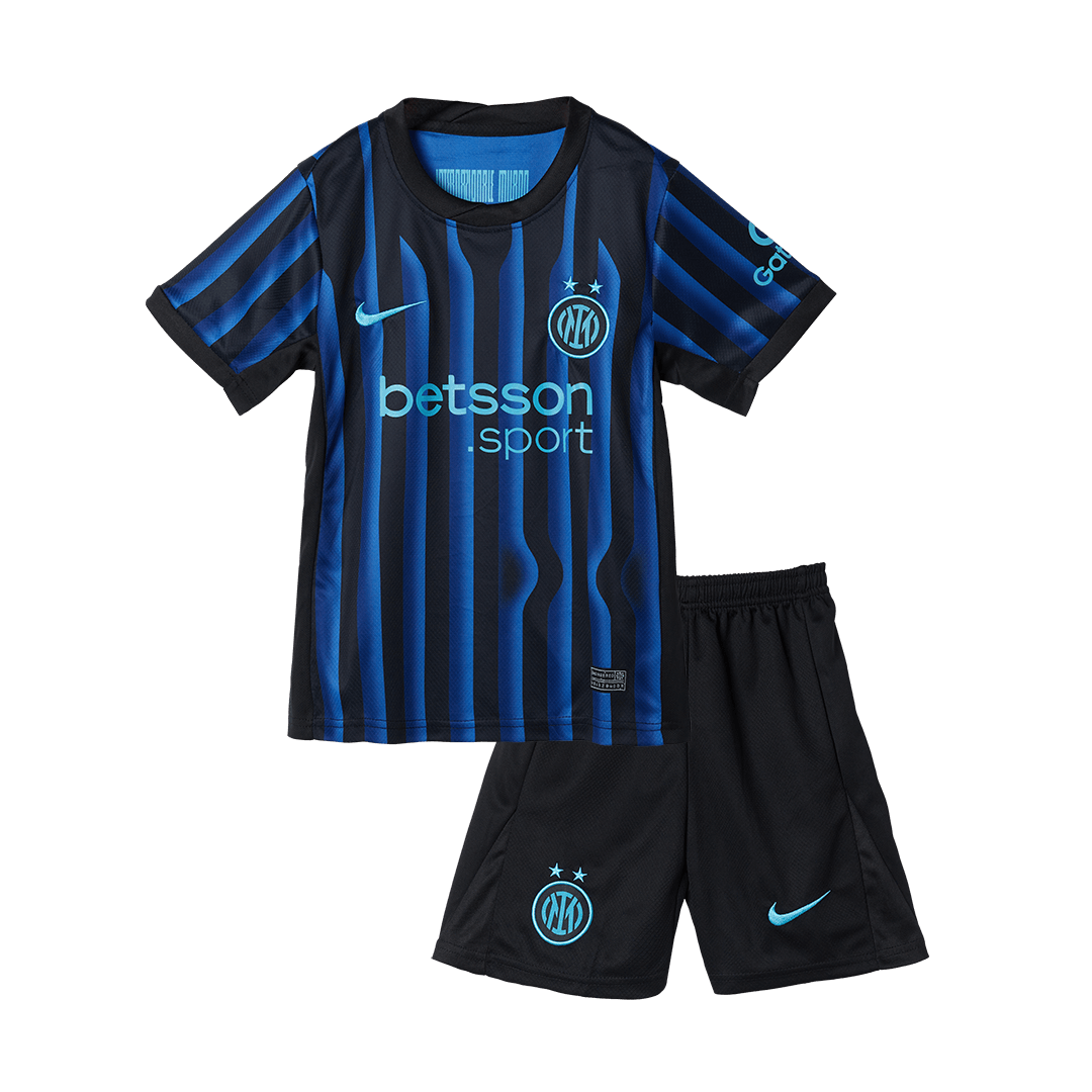 Inter Milan Domicile Maillot Kit 2025/26 Enfant Blue&Black
