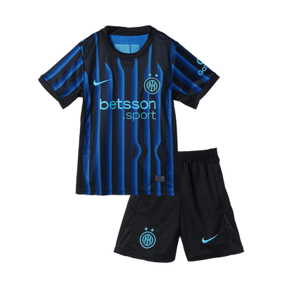Inter Milan Domicile Maillot Kit 2025/26 Enfant Blue&Black