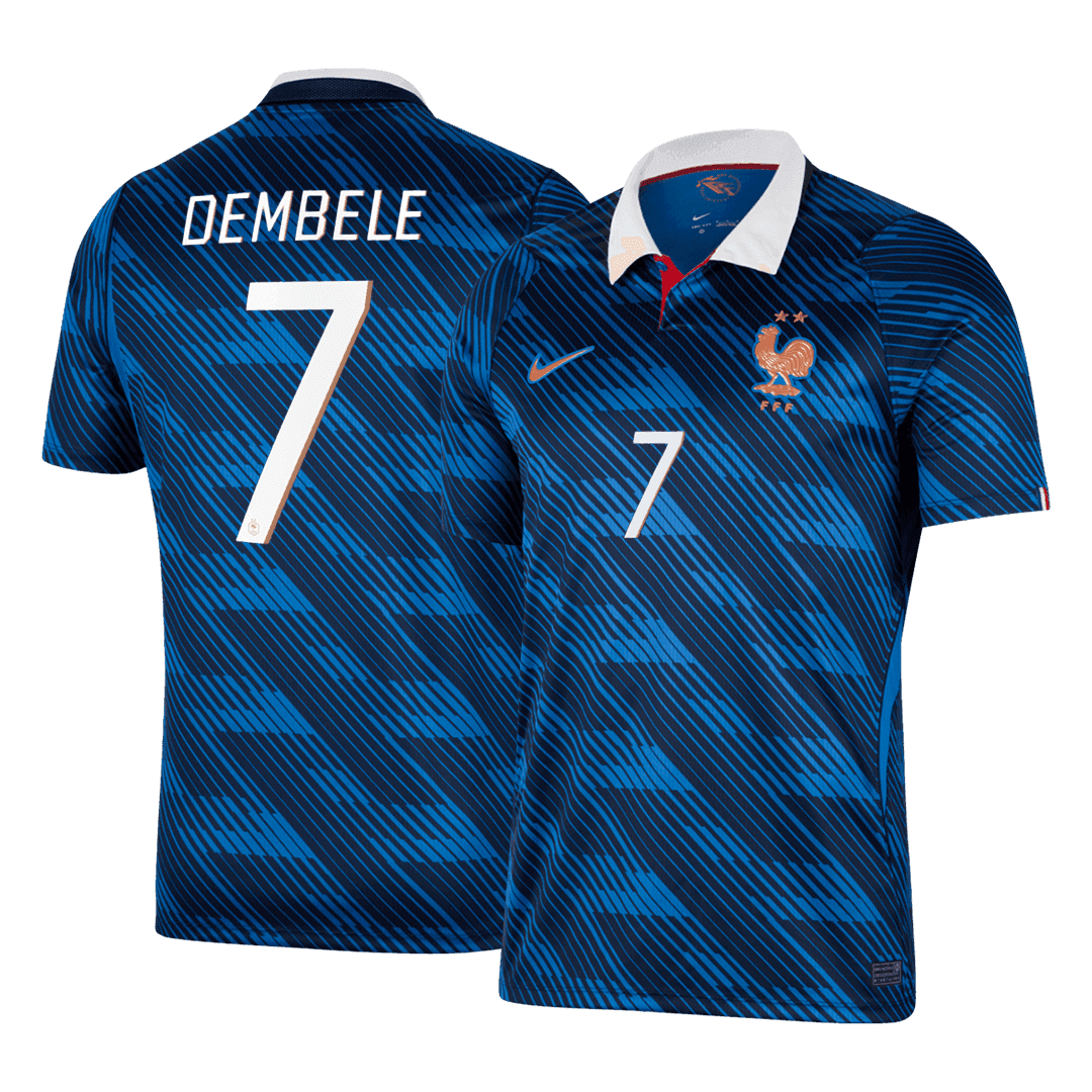 DEMBÉLÉ #7 France Domicile Maillot 2026 Bleu