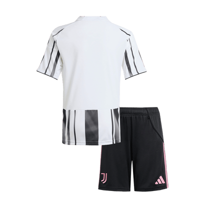 Juventus Domicile Maillot Kit 2025/26 Enfant Noir&Blanc