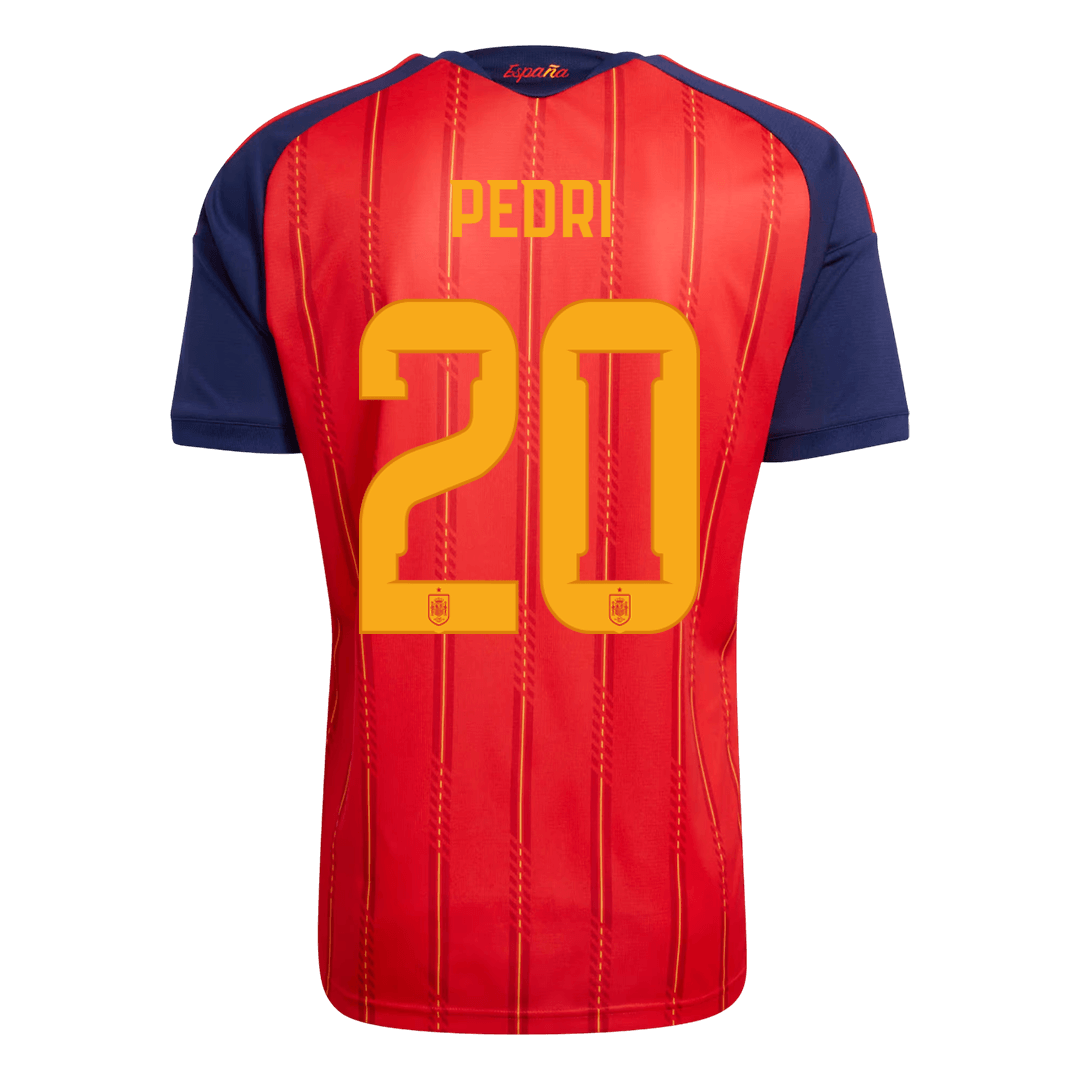 PEDRI #20 Espagne Domicile Maillot 2026 Rouge - Super