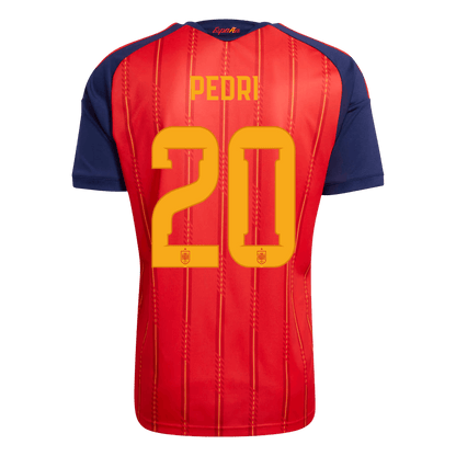 PEDRI #20 Espagne Domicile Maillot 2026 Rouge - Super