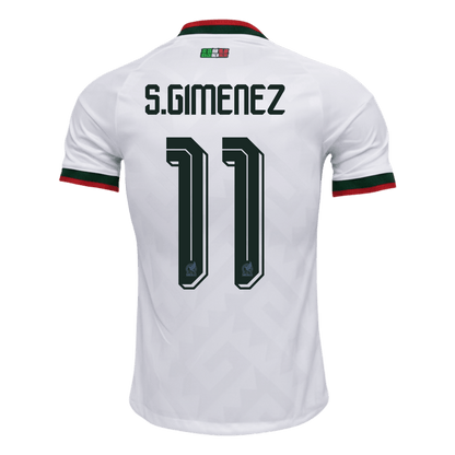 S.GIMENEZ #11 Mexique Extérieur Maillot 2026 Blanc Joueur
