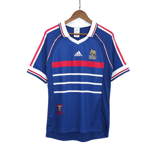 Retro France Domicile Maillot 1998 Bleu