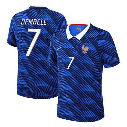 DEMBELE #7 France Domicile Maillot 2026 Bleu Joueur