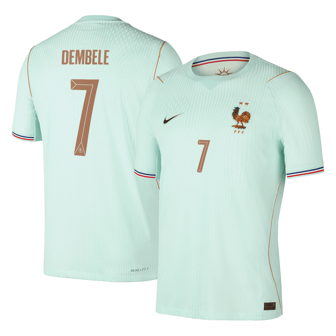 DEMBELE #7 France Extérieur Maillot 2026 Vert Joueur