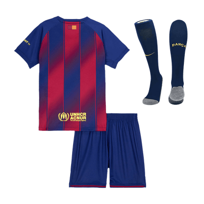 Kids Barcelone Domicile Maillot Kit 2025/26 Rouge&Bleu - Super