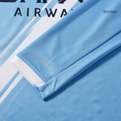 Manchester City Domicile Maillot Manches Longues 2025/26 Bleu
