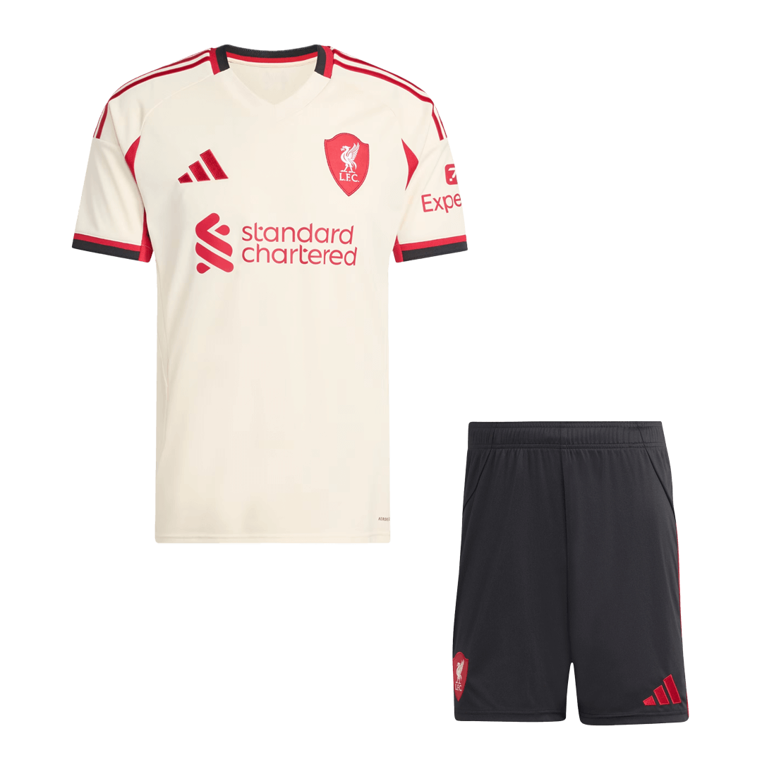 Liverpool Extérieur Maillot Kit 2025/26 Blanc