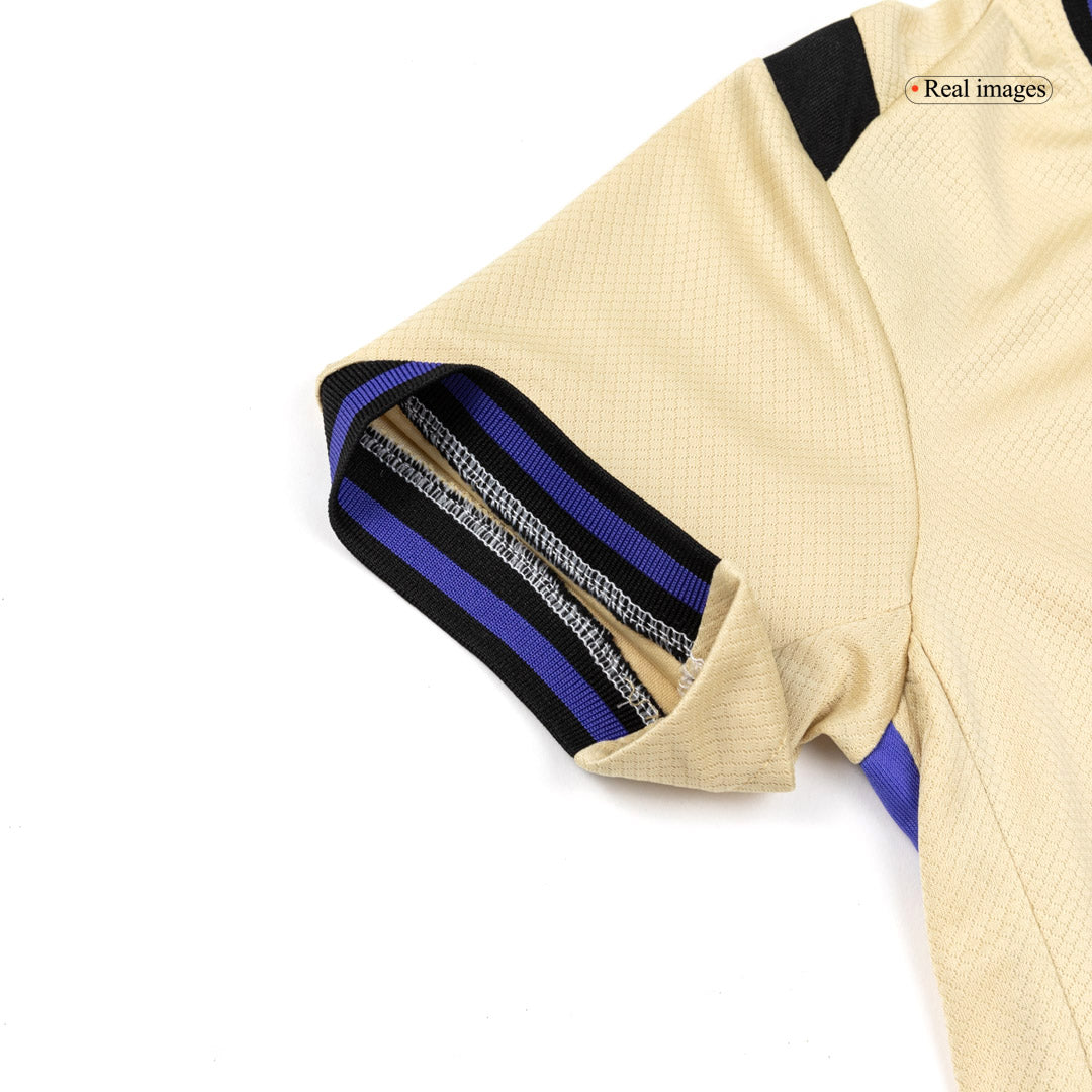 Barcelone Extérieur Maillot Kit 2025/26 Enfant Jaune