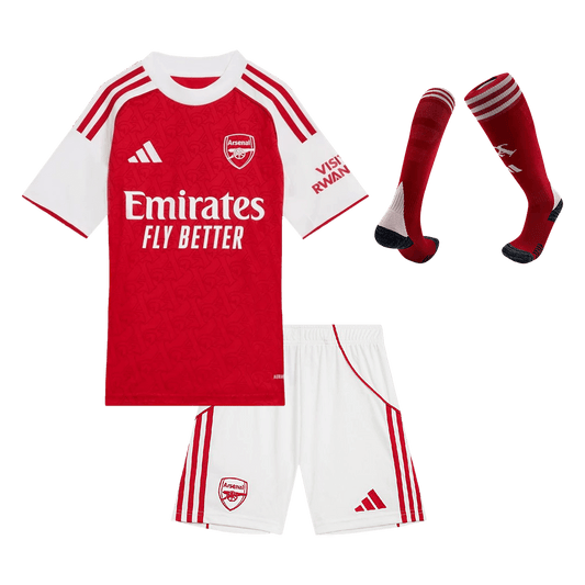 Arsenal Domicile Maillot Kit 2025/26 Enfant Rouge