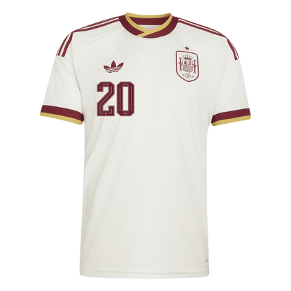 PEDRI #20 Espagne Extérieur Maillot 2026 Blanc