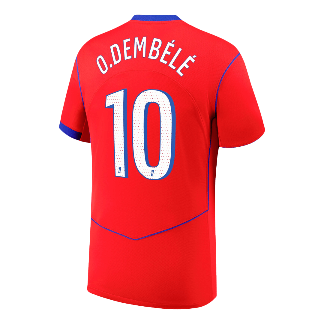 O.DEMBÉLÉ #10 Les Parisiens Third Maillot 2025/26 Rouge