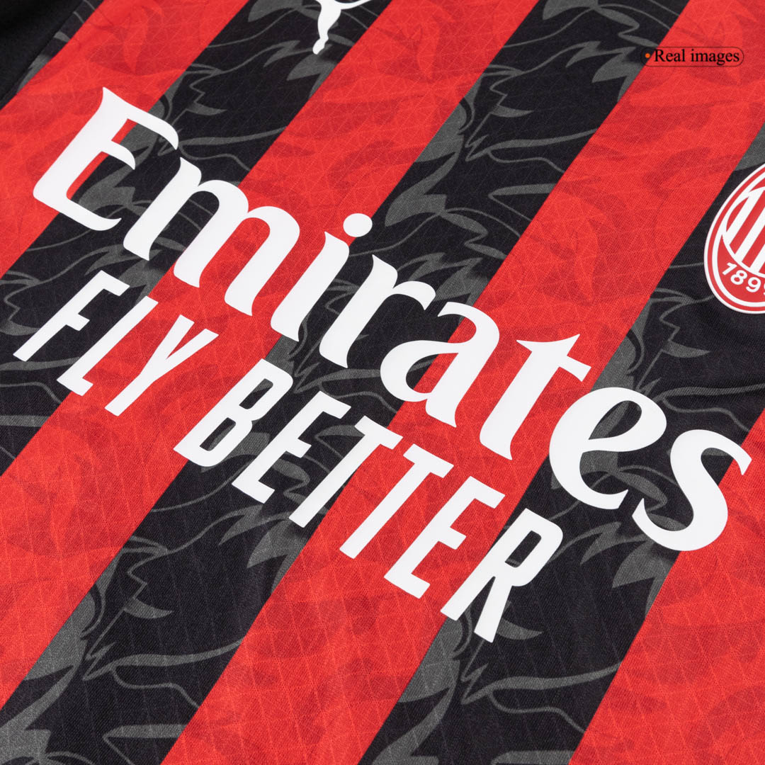 AC Milan Domicile Maillot 2025/26 Rouge&Noir Joueur