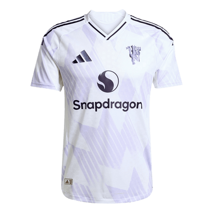 Manchester United Extérieur Maillot 2025/26 Blanc Joueur