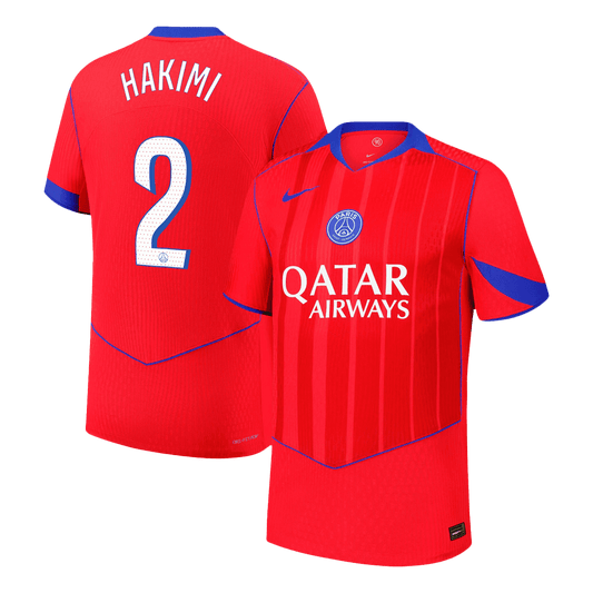 HAKIMI #2 Les Parisiens Third Maillot 2025/26 Rouge Joueur