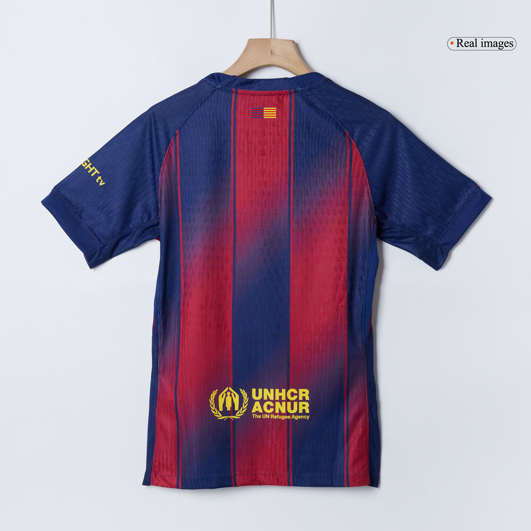 Barcelone Domicile Maillot 2025/26 Rouge&Bleu Joueur