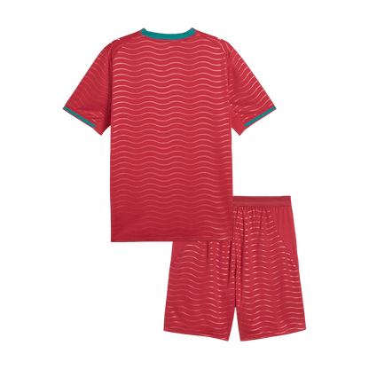 Portugal Domicile Maillot Kit 2026 Enfant Rouge
