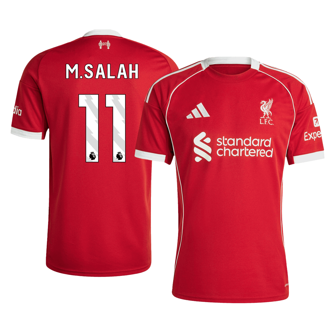 M.SALAH #11 Liverpool Domicile Maillot 2025/26 Rouge